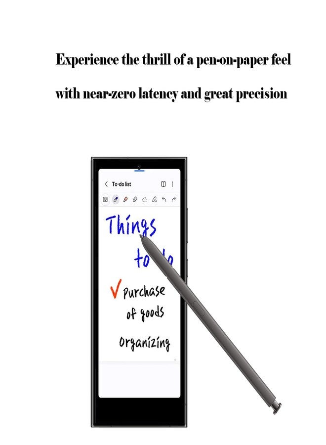 كاوشونغ قلم ستايلس جالاكسي إس 24 ألترا بدون بلوتوث، بديل لقلم ستايلس سامسونج جالاكسي إس 24 ألترا، طرف دقيق 0.7 مم للدقة، إصدار أمريكي، EJ-PS928BYEGUS (رمادي داكن) - Image 3